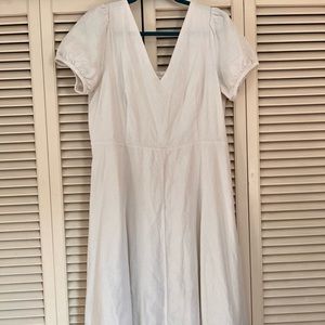 Linen V Neck Gap dress